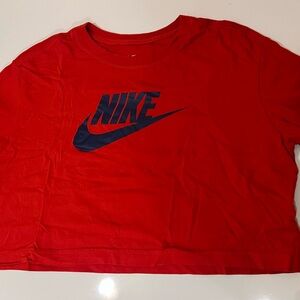 Nike Red Cropped T-Shirt